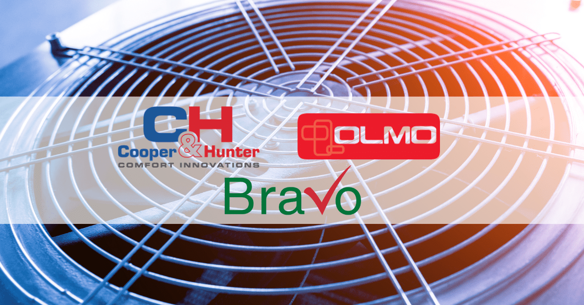 A close up of the logos for bravo and olmo